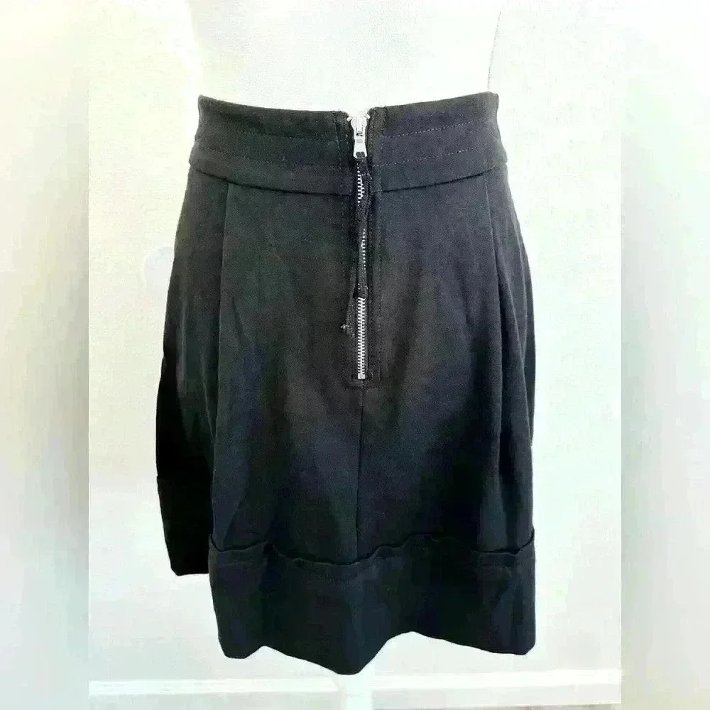 Marc by Marc Jacobs Black A-Line Mini Skirt Size XS